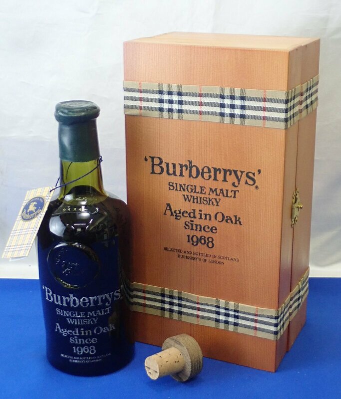 ◎【未開栓】バーバリー BURBERRYS 1968 750ml エイジド・イン・オーク スコッチウイスキー シングルモルト 木箱 古酒 Aged in Oak sinze