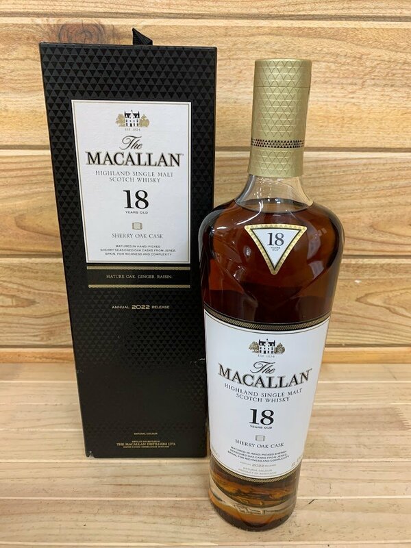 ■【未開栓】The MACALLAN ザ・マッカラン 18年 2023 シェリーオーク ウイスキー 700ml 43% 箱付