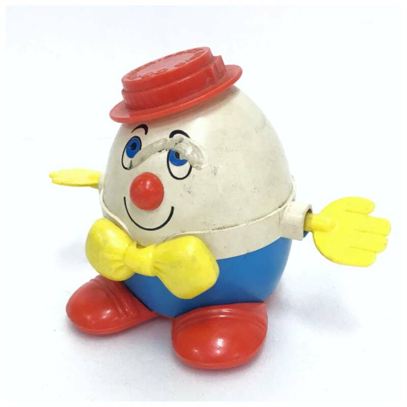 フィッシャー プライス ハンプティダンプティ プルトイ 赤 HUMPTY DUMPTY レトロ オールド ビンテージ アンティーク FISHER PRICE D-2293