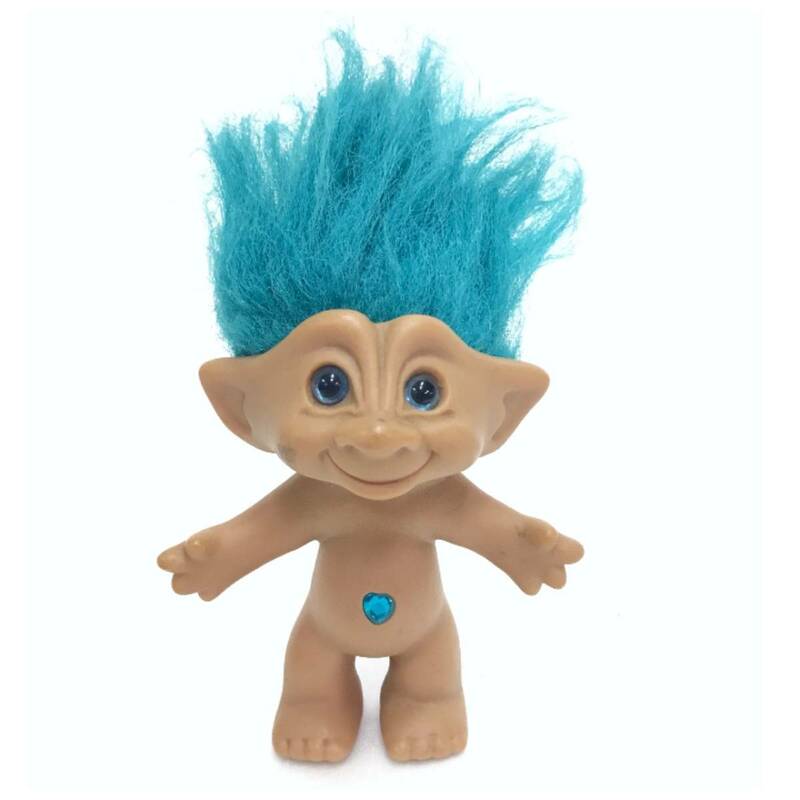 トロール 人形 サックス ヘア ビンテージ アンティーク おもちゃ 玩具 レトロ オールド コレクション TOY HOBBY 雑貨 TROLL DOLL D-2097