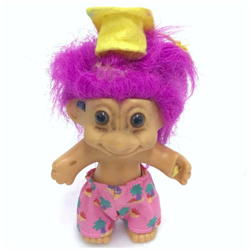 トロール 人形 アカデミックキャップ ピンク パンツ おもちゃ 玩具 レトロ オールド ビンテージ アンティーク コレクション HOBBY D-2115