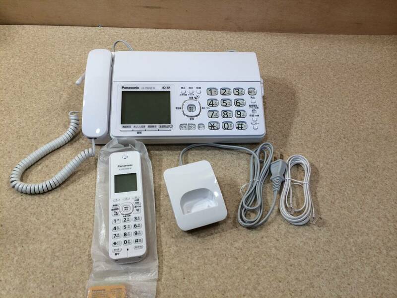 [TC]Panasonic KX-PD350-W　FAX電話機 使用感ほぼなし