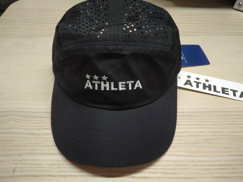 アスレタ ATHLETA ジュニア 帽子 ジュニアキャップ プラキャップ ドットメッシュキャップ サッカーウェア 05313J 70 BLK