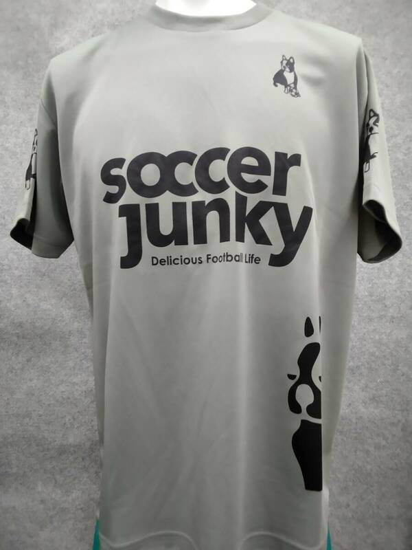 サッカージャンキー soccer junky サッカーウェア フットサルウェア カジュアルウェア Tシャツ SJ0699 グレー Mサイズ