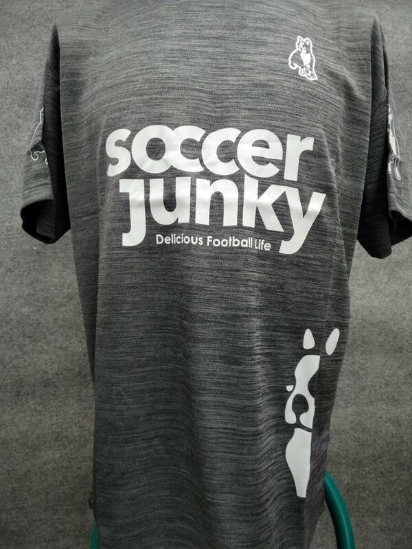 サッカージャンキー soccer junky サッカーウェア フットサルウェア カジュアルウェア Tシャツ SJ0699 ヘザーグレー Mサイズ