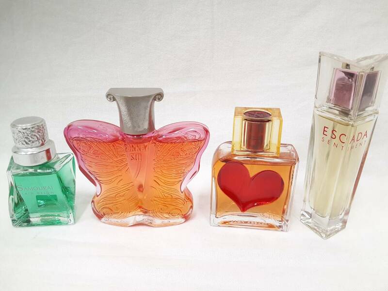 【中古】香水 ANNASUI スイラブ ESCADA センチメント アランドロン サムライ SWEETシックスティーン ／ 4点 セット おまとめ【7188】