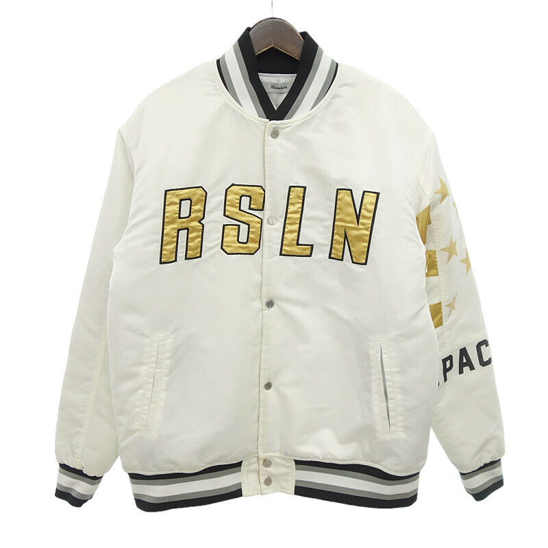 【特別価格】RUSSELUNO LIGHT STADIUM JUMPER ゴルフ スタジアム ジャケット ホワイト メンズ5