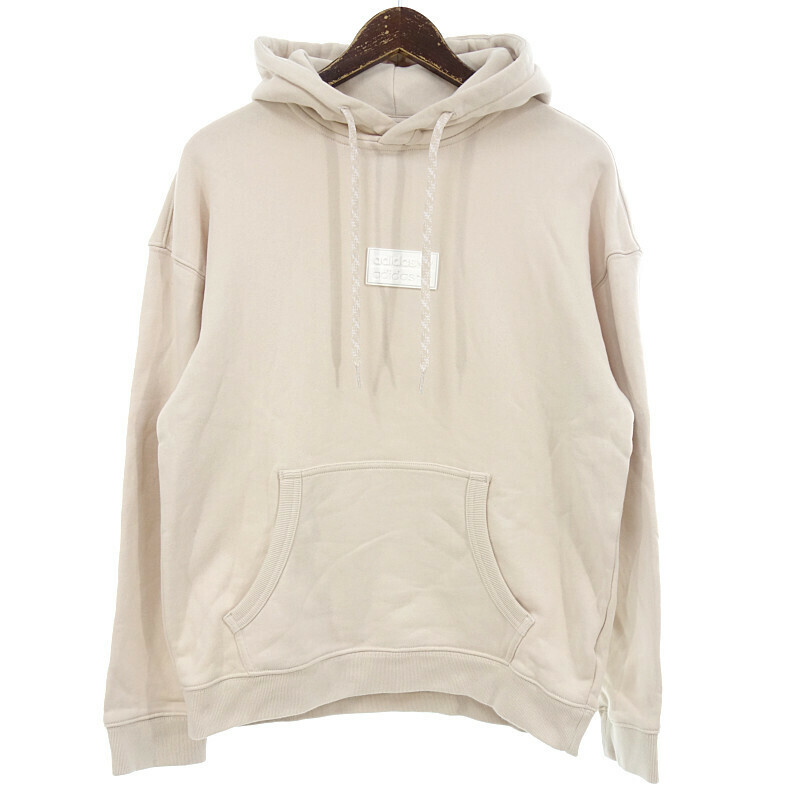 【特別価格】ADIDAS GN3311 SILICON HOODIE スウェット プルオーバー パーカー ベージュ レディースS