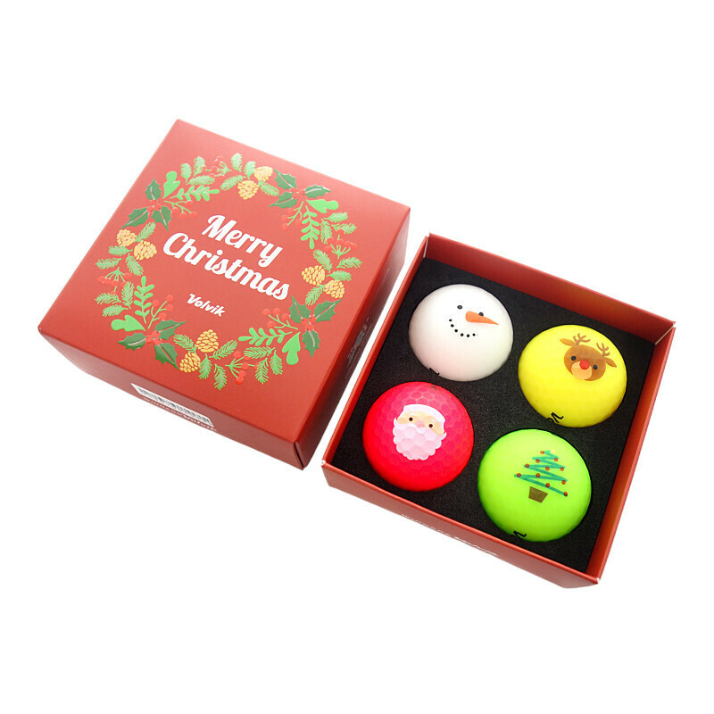 【特別価格】VOLVIK ゴルフ クリスマス カラー ゴルフ ボール セット マルチ ユニセックス-