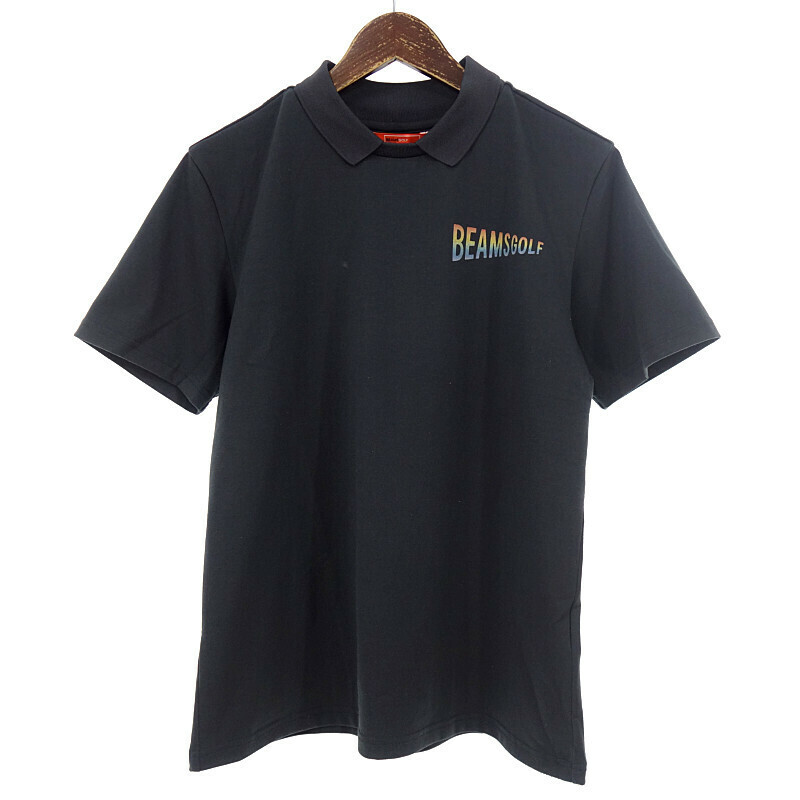 【特別価格】BEAMS GOLF ORANGE LABEL バッグ プリント ポロシャツ Tシャツ チャコール レディースL