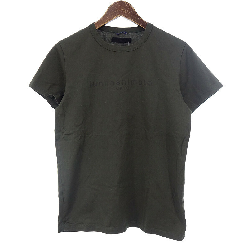【特別価格】JUN HASHIMOTO 19SS LOGO T ロゴプリント 半袖 Tシャツ カーキ メンズ2