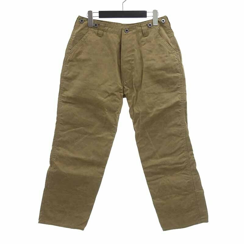 【特別価格】KENNETH FIELD PARAFFIN PANTS ケネスフィールド パラフィン加工 パンツ カーキ メンズS