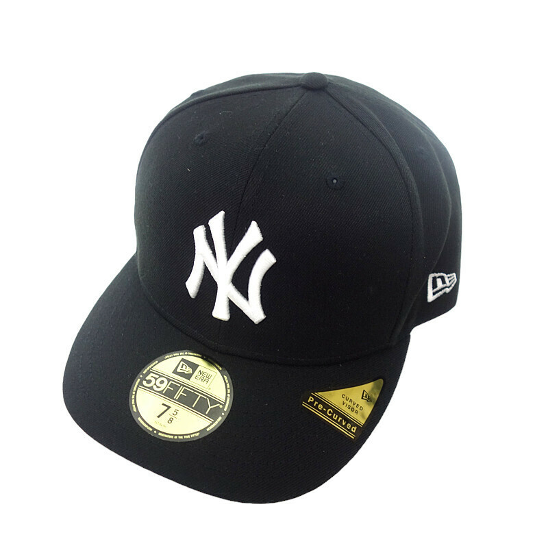 【PRICE DOWN】NEW ERA NY ニューヨークヤンキース 刺繍 キャップ ブラック ユニセックス60.6cm