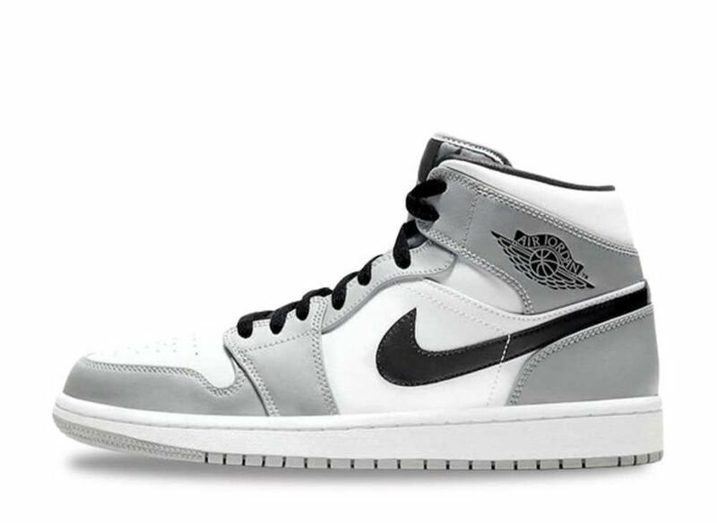 Nike Air Jordan 1 Mid "Light Smoke Grey/Black-White" 27cm 554724-092