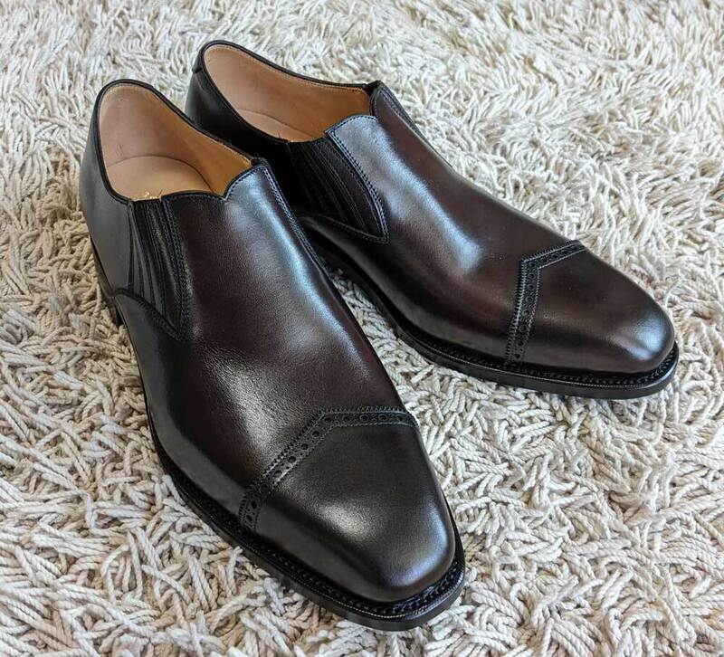mus_077 新品 42ND ROYAL HIGHLAND フォーティセカンド 紳士靴 革靴 メンズシューズ ★ 7.5 25.5cm相当 D.brown 濃 茶色 ダーク ブラウン
