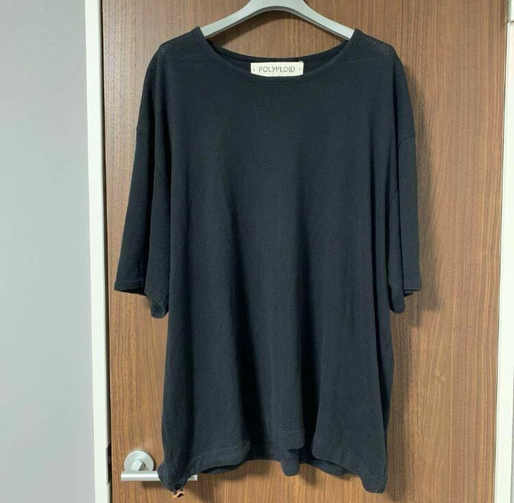 【定価18,000円】POLYPLOID DRAW CORD Tシャツ 3 Lサイズ 黒 ブラック 07-C-04