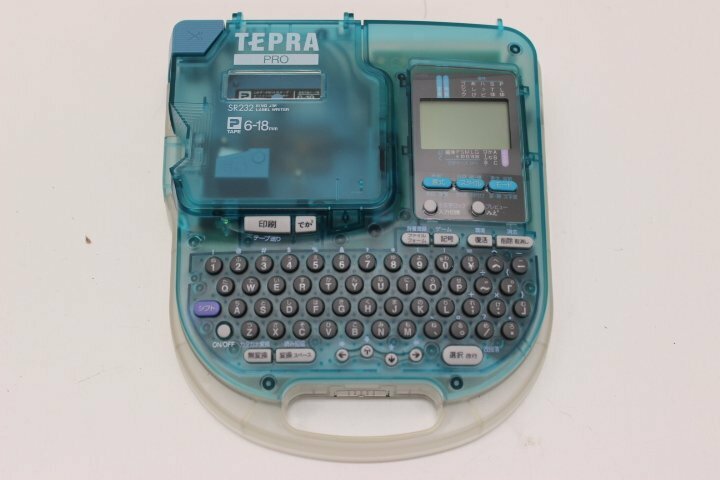 ○【ジャンク品】 TEPRA PRO SR232 スケルトン 本体のみ　※通電・動作せず テプラプロ