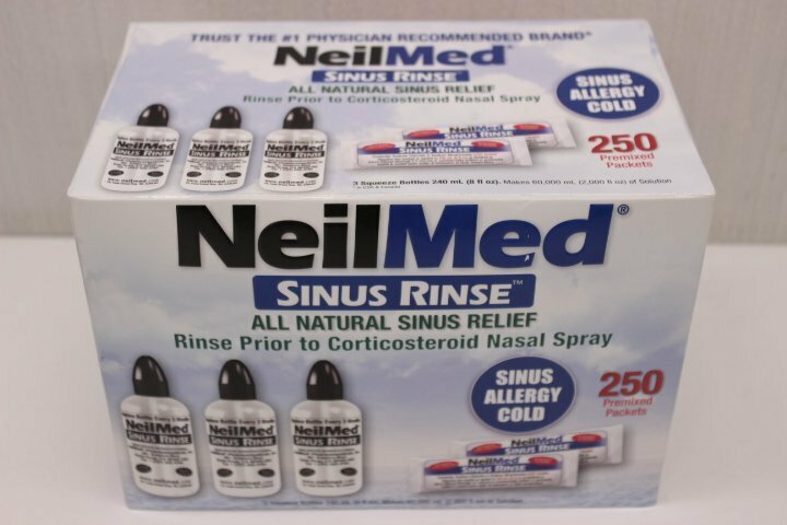 ○【未開封】鼻うがい ニールメッド 鼻洗浄用品 ニールメッド サイナスリンス 250包セット NeilMed Sinus Rinse Set