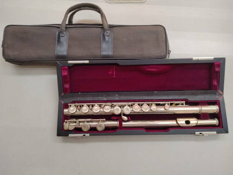 ■村松フルート ムラマツ　所沢　フルート　長さ約66cm ハードケース付 管楽器　 C