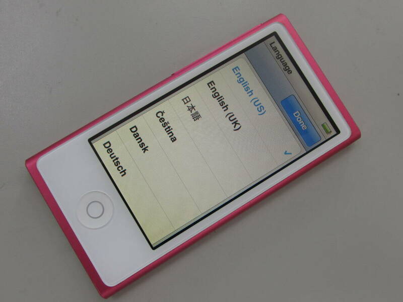 ◆ ipod nano アイポッドナノ 本体のみ 初期化 ピンク MD475J A1446 第7世代 16GB アップル /6759SA-C