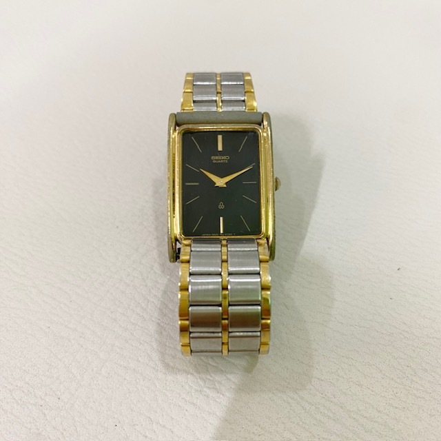 SEIKO　セイコー　2620－5010 レディース腕時計　文字盤ブラック　クオーツ　黒金