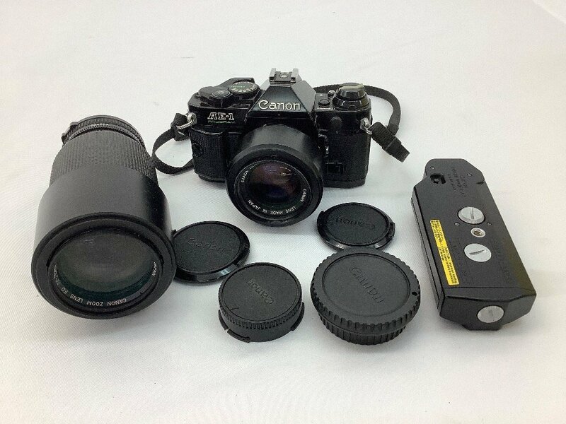 CANNON フィルム 一眼レフ AE-1 PROGRAM/FD 50m F1.4 など付属 動作未確認 ジャンク品 ACB