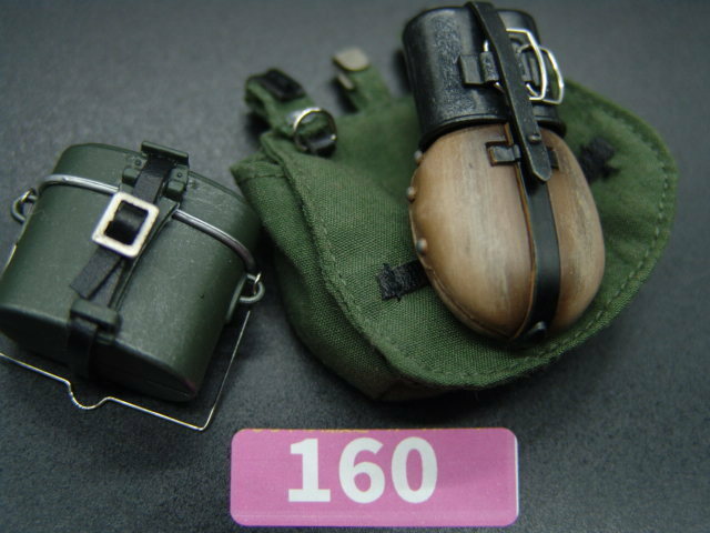 【 P 160 】1/6ドールパーツ：DRAGON製 ドイツ軍個人装備3種セット【 長期保管・ジャンク扱い品 】