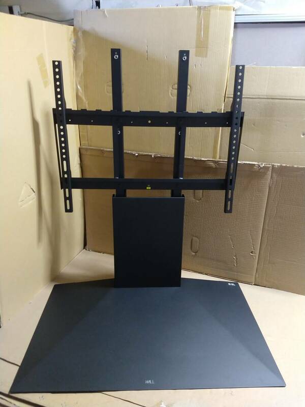 【中古現状品 欠品あり】NAKAMURA EQUALS 60～90V型対応 壁寄せテレビスタンド WALL V4 フロアタイプ サテンブラック WLTVJ5119