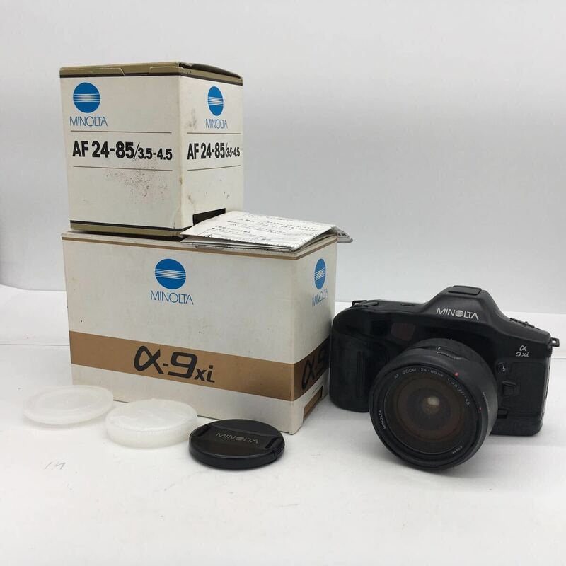 ミノルタ MINOLTA α9xi + AF ZOOM 24-85mm F3.5-4.5 レンズキャップ・レンズフード・元箱付属 現状品