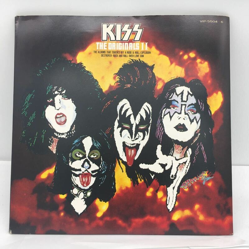 LP レコード KISS キッス『続・地獄の全貌（KISS THE ORIGINALS Ⅱ）』3枚組 来日記念限定盤 豪華2大特典 付属品 帯なし 再生未確認 現状品