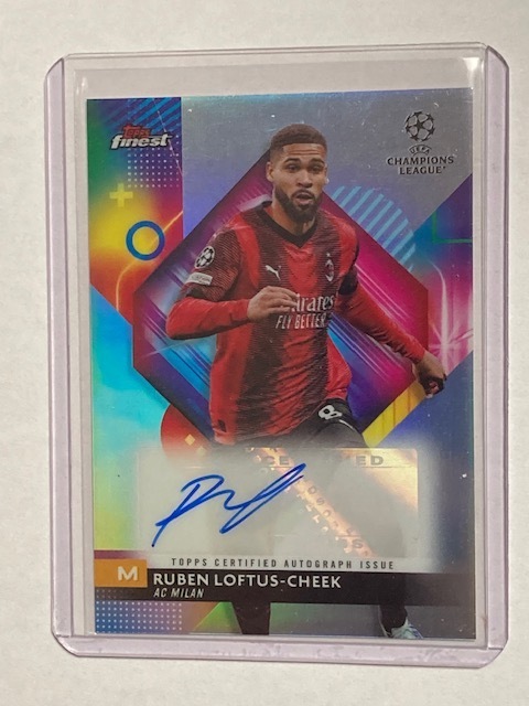 2023-24 Topps Finest UEFA Club Competitions Autographs Ruben Loftus-Cheek ルーベン・ロフタス＝チーク 直筆サインカード #2