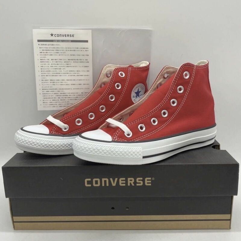 【23cm】新品 CONVERSE ALL STAR HI RED コンバース オールスター ハイカット レッド ベトナム製 (M9621) 2358