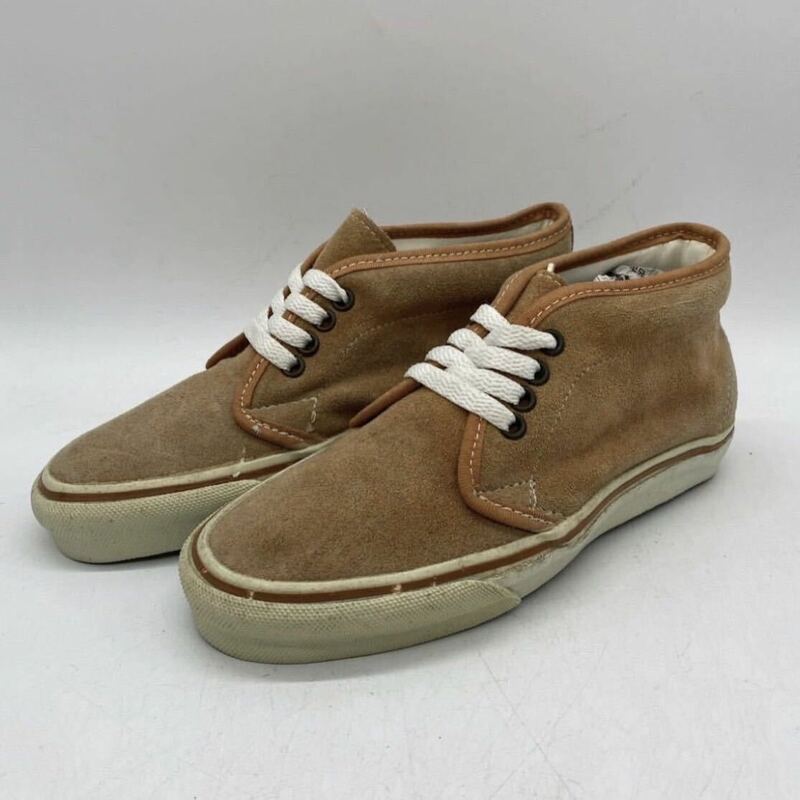 【23cm】90s Vintage VANS CHUKKA SKATE SUEDE 90年代 ヴィンテージ バンズ チャッカ スケート スエード 箱無し USA製 2551