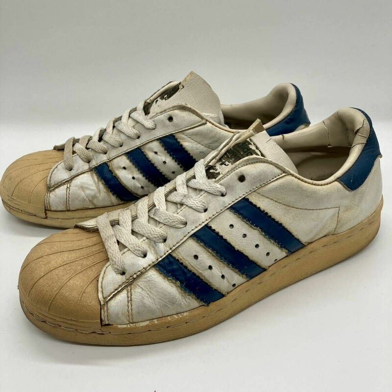 Vintage 80's adidas SUPERSTAR Made in France 80年代 ヴィンテージ アディダス スーパースター フランス製 金ベロ 箱無し F673