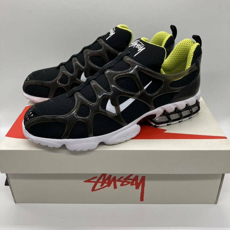 【28.5cm】NIKE AIR ZM SPIRIDON KK STUSSY BLACK ナイキ エア ズーム スピリドン ステューシー ブラック (CJ9918-001) F763