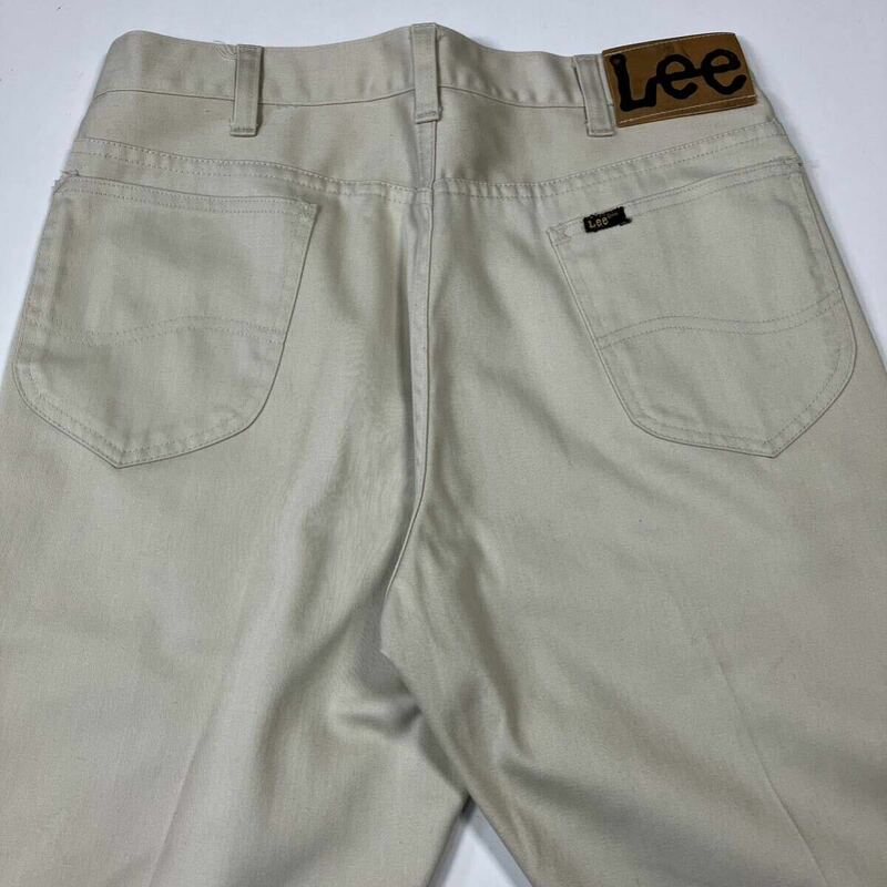 【実寸W32 L32】70's Vintage Lee Westerner Cotton Satin Pants White 70年代 ヴィンテージ リー ウェスターナー パンツ ホワイト F799