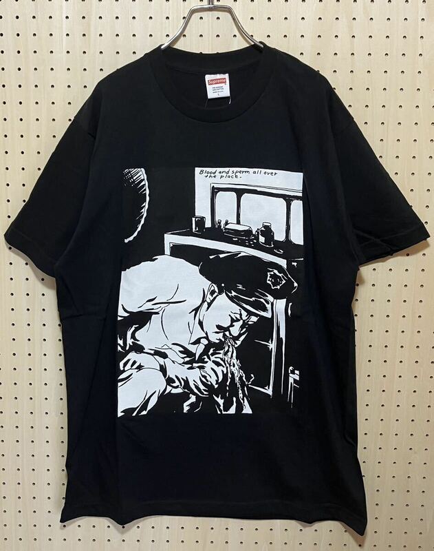 【L】 新品 SUPREME 14AW Raymond Pettibon Blood Sperm Tee Black シュプリーム レイモンド ペティボン プリント Tシャツ ブラック F698