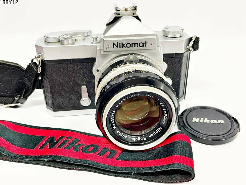 ★希少★ シャッターOK◎ Nikon Nikomat FS ニコン ニコマート NIKKOR-S Auto 1:1.4 f=50mm 一眼レフ フィルムカメラ 現状品 188Y12-7