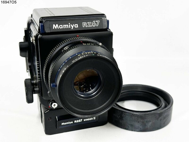 ★シャッターOK◎ Mamiya マミヤ RZ67 PROFESSIONAL MAMIYA-SEKOR Z f=127mm 1:3.8 W 中判 カメラ ボディ レンズ ワインダーⅡ 16947O5-14