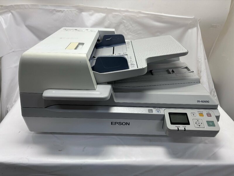 【中古】EPSON DS-60000+DSPNNW1 ネットワーク対応ADF付A3フラットベッドスキャナ　カウント5053（927+4126） (20)