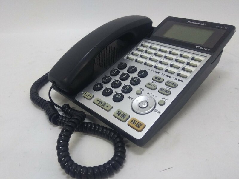 中古 Panasonic ビジネスホン 24キー電話機 IPoffice【VB-F611KB-K】動作品(2)