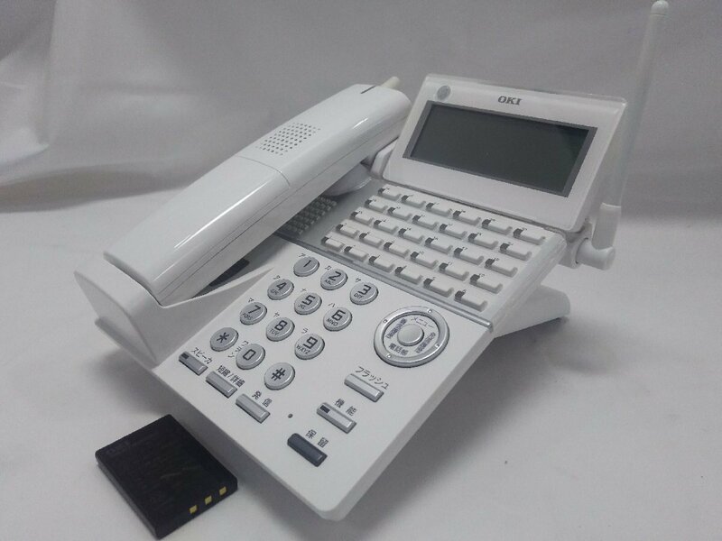 中古 ビジネスホンカールコードレス 電話機 OKI【MKT/ARC-30DKCLD-02A(CLD-HS-W-02A)】CROSCORE2で動作確認済み(4)