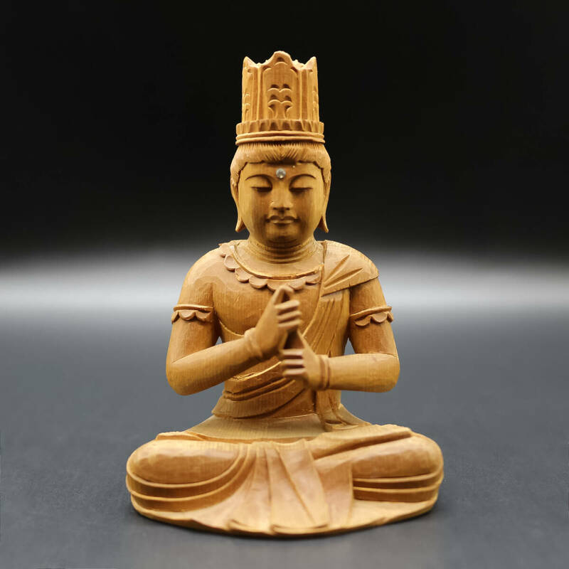 仏像 / 置物 / オブジェ / 大仏 / 彫刻 / 仏教美術 / 古い / 東洋彫刻 / 木製 / 木彫 / 座像