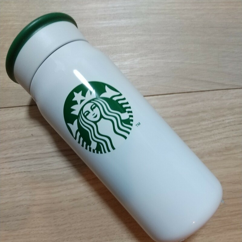 【スターバックス】ステンレスミニボトル ホワイト*355ml