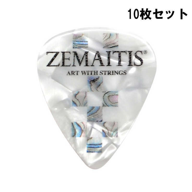 ZEMAITIS ゼマイティス ギターピック 10枚セット ZP05 TD ミディアム M 0.75mm ティアドロップ ピック パールフロント・デザイン