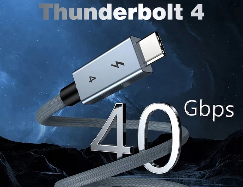【新品】USB4.0 30cm 40Gbps PD 240W Thunderbolt4 USB Type C to C 変換ケーブル 検品済み