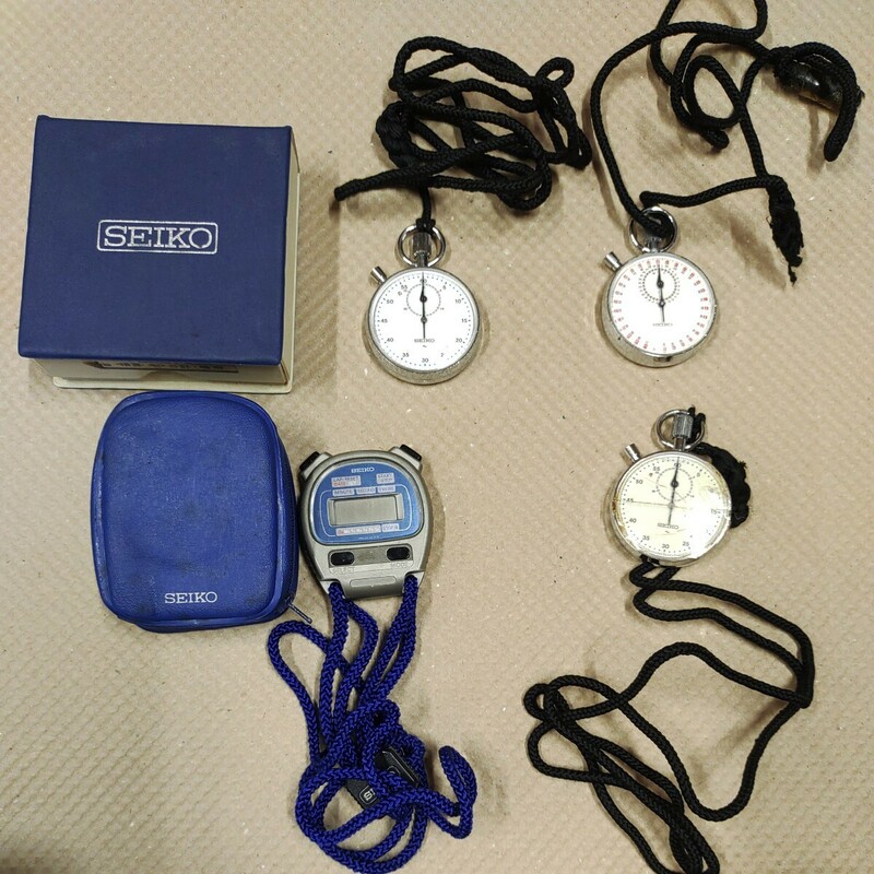 A06086 1円〜 SEIKO セイコー ストップウォッチ まとめ 4点 90-5020 88-5021 S023-5000 