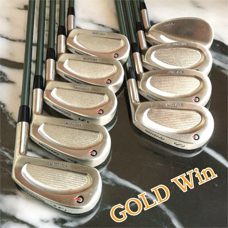 ◇希少・レア◇ 久津間幸雄氏 監修 GOLDWIN Wrap Cavity☆ゴールドウィン ラップキャビティー flex (R) 3番～9番 Pw.Sw 9本セット