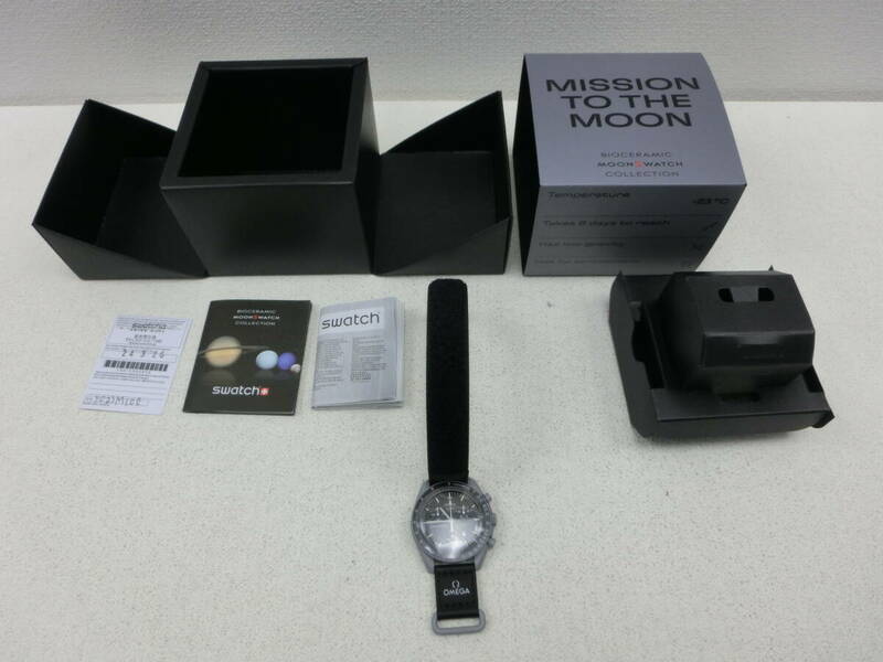 km/491271/2406/スウォッチ×オメガ Swatch×OMEGA [MISSION ON THE MOON] S033M100/Bioceramic MoonSwatch Collection/未使用品