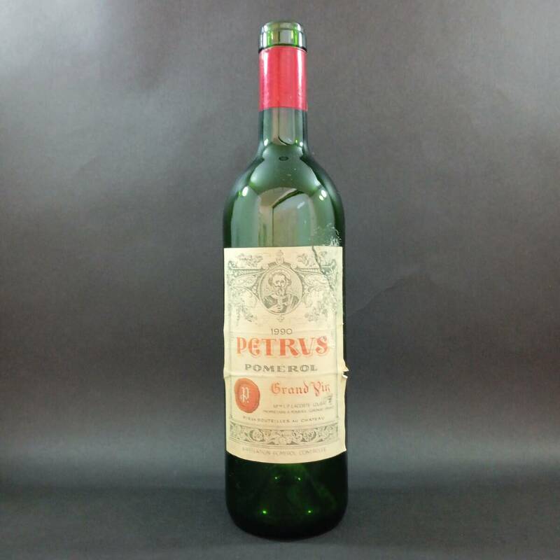 ◆シャトー ペトリュス CHATEAU PETRUS 1990 空ボトル 空 瓶 デキャンタ◆KAS33163②